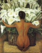 Diego Rivera Nude oil painting on canvas